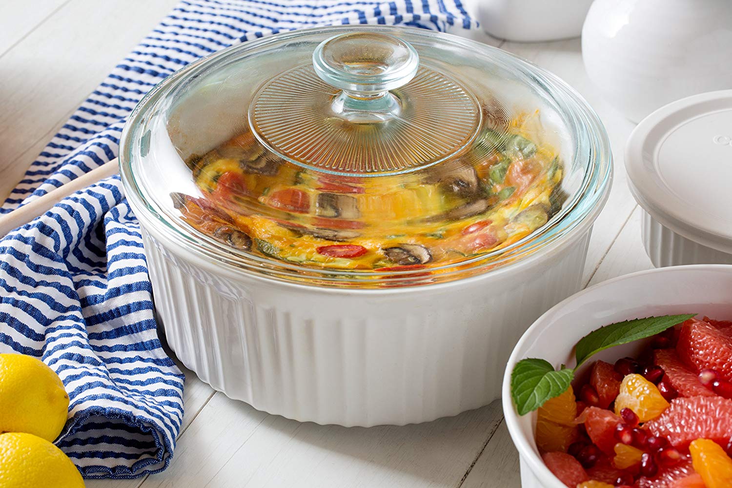 Amazon Deal CorningWare 10Piece French White Ceramic Bakeware Set