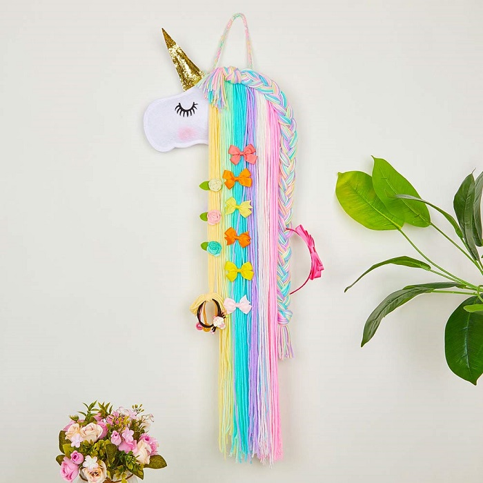 Amazon Deal: Unicorn Rainbow Yarn Tassels Hair Clips Holder