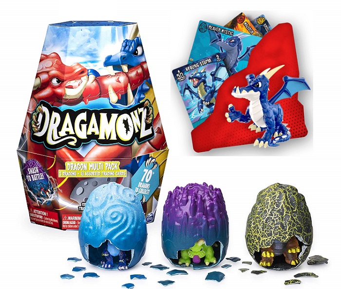 Spin Master Dragamonz Figure & Trading Card Game Pack of 3 for sale online