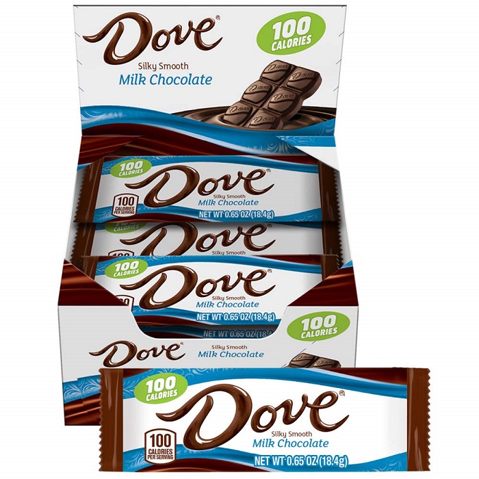 Amazon Deal 18ct. Dove 100 Calories Milk Chocolate Candy Bars