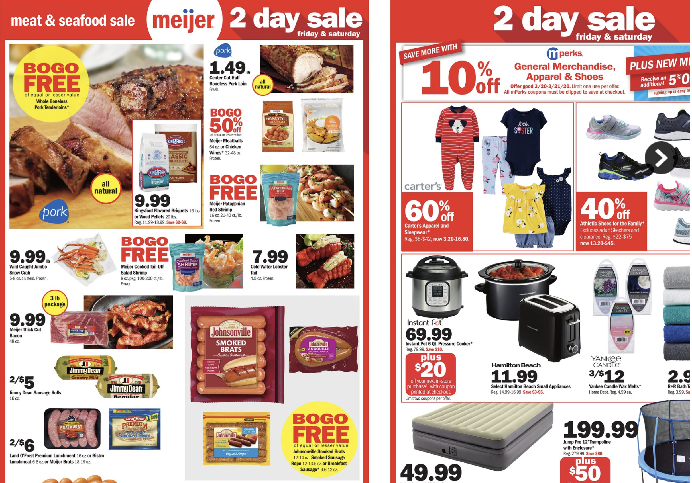 Meijer 2 Day Sale This Weekend 3/20-3/21