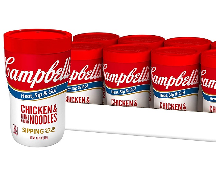 Amazon Deal: Campbell’s Soup on the Go Chicken & Mini Round Noodles