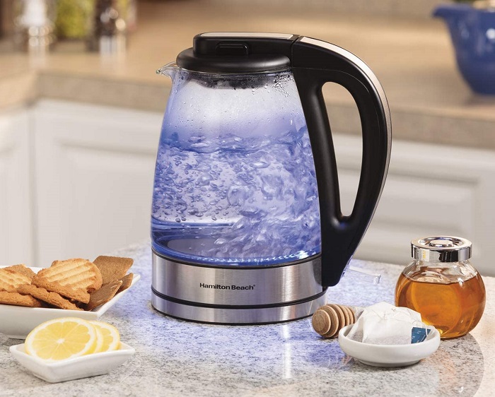 Amazon Deal Hamilton Beach Glass Electric Tea Kettle