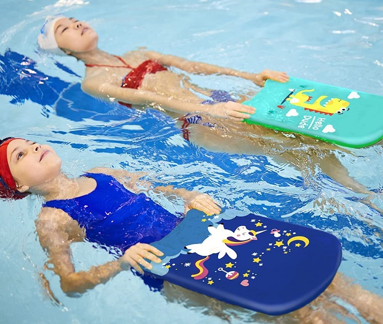 Melissa & Doug Sunny Patch Kickboards - Dolphin & Shark Pool Toys For Learning To Swim