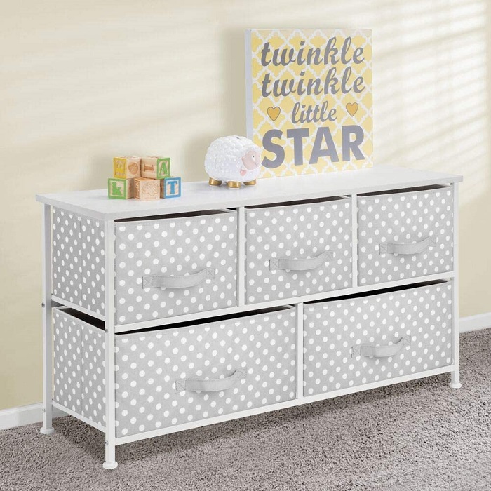 Amazon mDesign 5Drawer Dresser Storage Unit