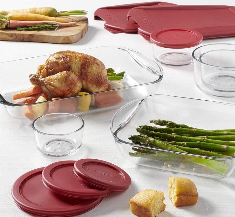 Amazon Anchor Hocking Glass Food Storage and Baking Dish Set