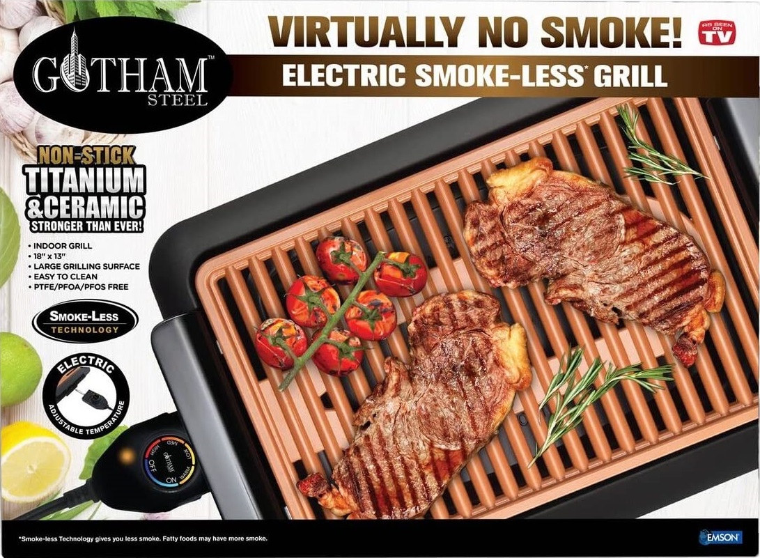 Amazon Gotham Steel Smokeless Indoor Electric Grill