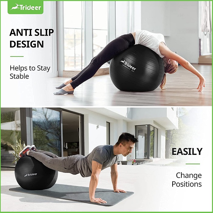 Amazon Trideer Extra Thick Yoga & Exercise Ball