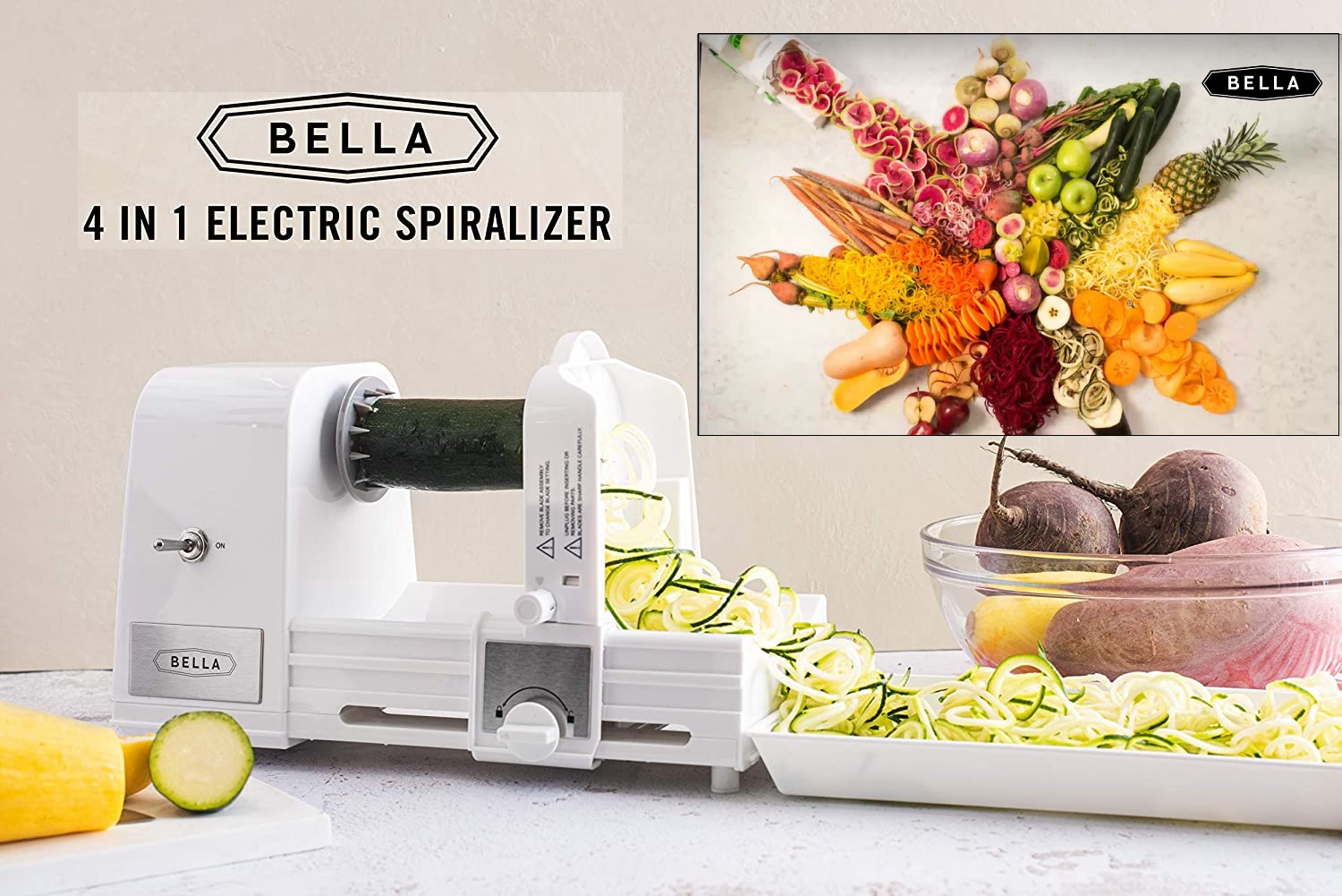Amazon BELLA Electric Spiralizer & Slicer