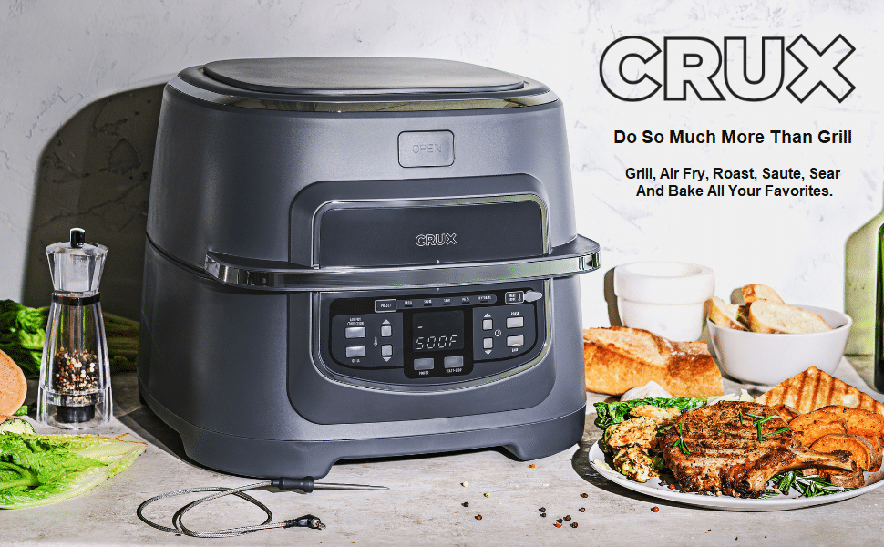 Amazon CRUX Indoor Grill & Air Fryer