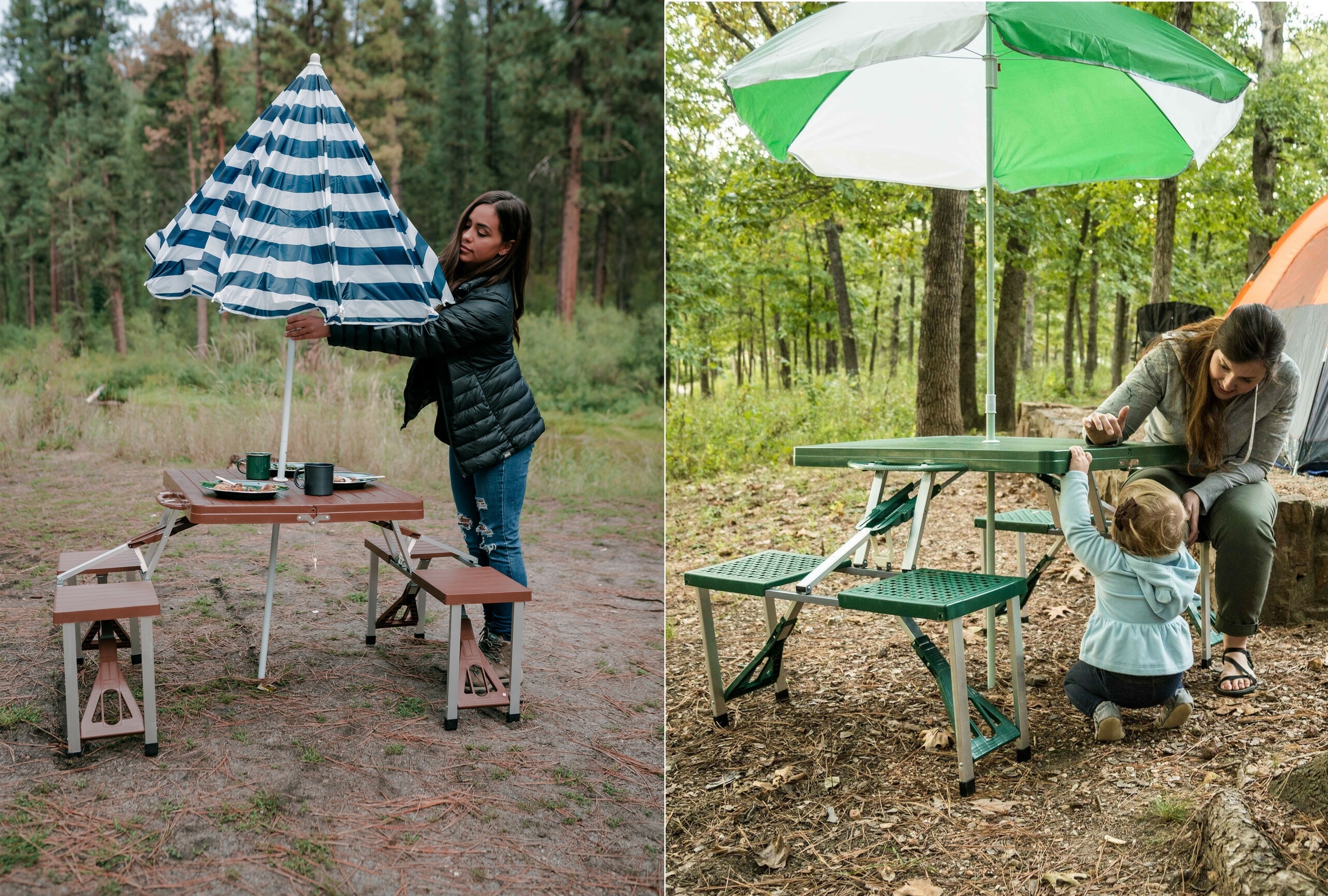 Amazon Stansport Picnic Table and Umbrella Combo