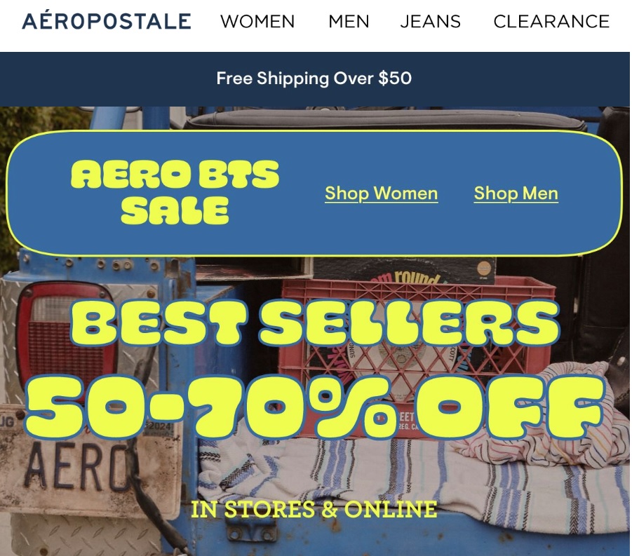 Aeropostale 5070 Off Back To School Best Sellers