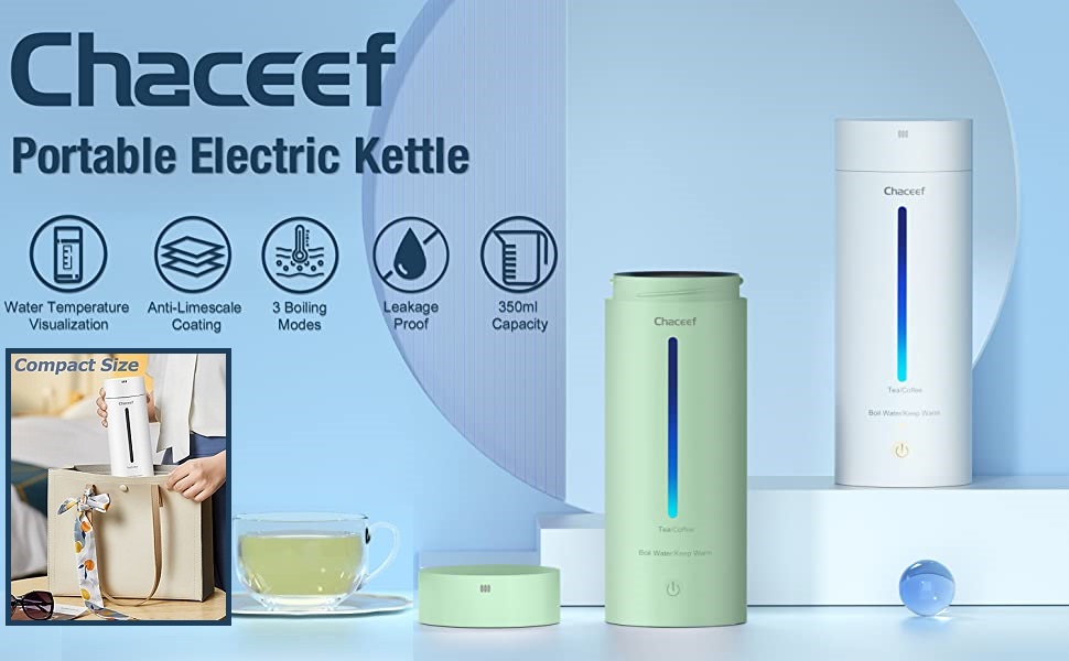 Amazon CHACEEF Travel Electric Kettle