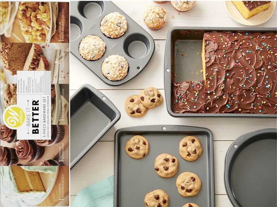 Walmart Wilton Steel NonStick 5pc Bakeware Set