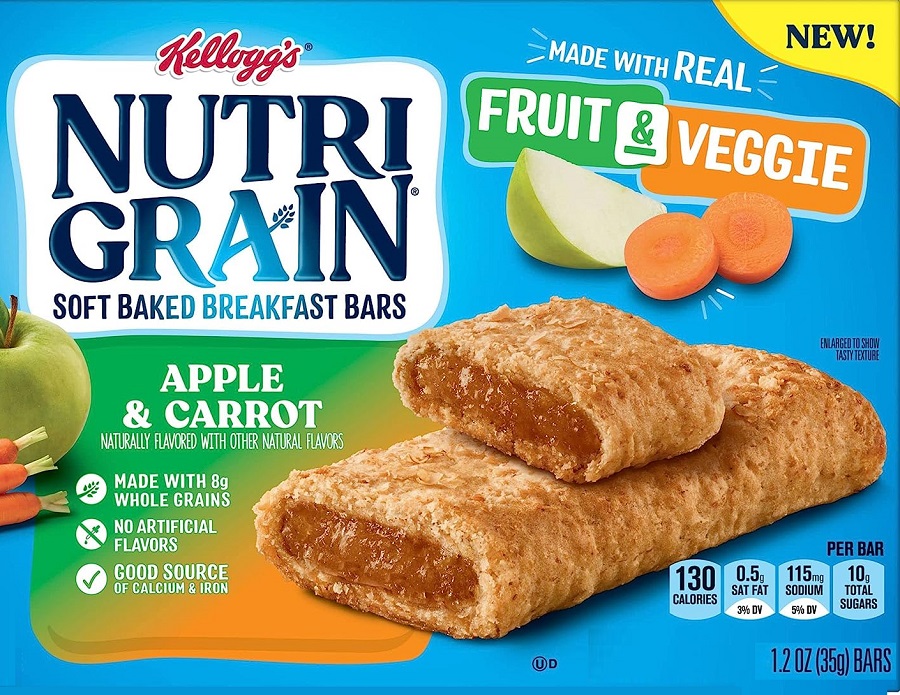 Amazon NutriGrain Apple Carrot Bars